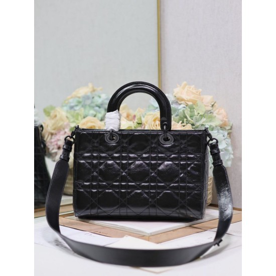 Replica Dior Medium Lady D-Sire Borsa My ABCDior Dior stropicciata nera Replica Dior Medium Lady D-Sire Borsa My ABCDior Dior stropicciata nera