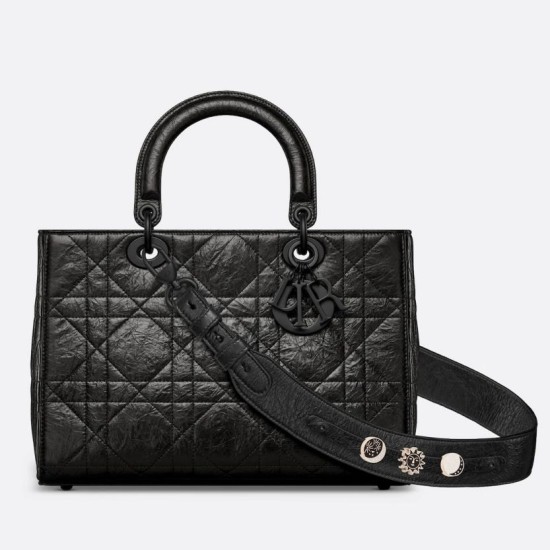 Replica Dior Medium Lady D-Sire Borsa My ABCDior Dior stropicciata nera Replica Dior Medium Lady D-Sire Borsa My ABCDior Dior stropicciata nera