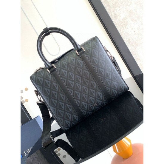 Replica Valigetta Dior Lingot CD Diamond Tela Nera Replica Valigetta Dior Lingot CD Diamond Tela Nera