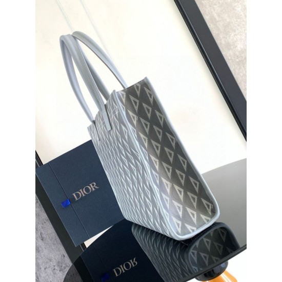 Replica Borsa tote Dior Safari CD Diamond Tela Grigia Replica Borsa tote Dior Safari CD Diamond Tela Grigia