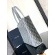 Replica Borsa tote Dior Safari CD Diamond Tela Grigia Replica Borsa tote Dior Safari CD Diamond Tela Grigia