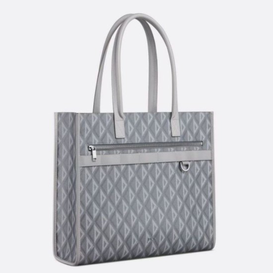 Replica Borsa tote Dior Safari CD Diamond Tela Grigia Replica Borsa tote Dior Safari CD Diamond Tela Grigia