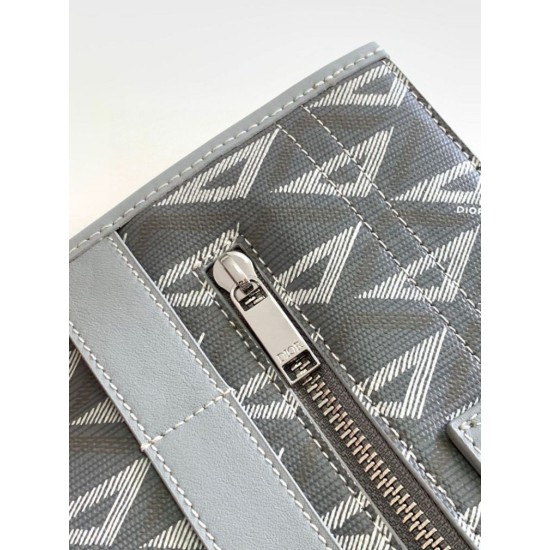 Replica Borsa tote Dior Safari CD Diamond Tela Grigia Replica Borsa tote Dior Safari CD Diamond Tela Grigia