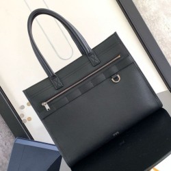 Borsa tote Dior Safari Pelle di vitello granulata Nera