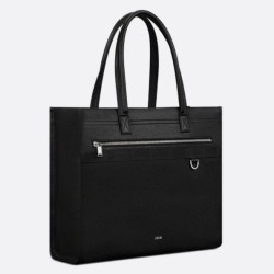 Borsa tote Dior Safari Pelle di vitello granulata Nera