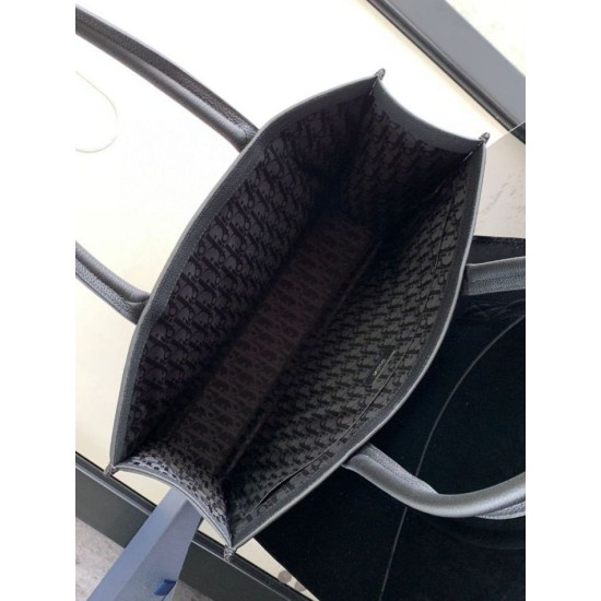Replica Borsa tote Dior Safari Pelle di vitello granulata Nera Replica Borsa tote Dior Safari Pelle di vitello granulata Nera