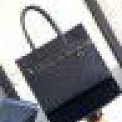 Borsa tote Dior Safari Dior Oblique jacquard nera