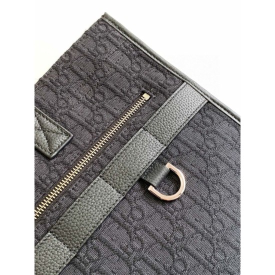 Replica Borsa tote Dior Safari Dior Oblique jacquard nera Replica Borsa tote Dior Safari Dior Oblique jacquard nera