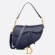 Replica Borsa Saddle Dior con tracolla in pelle di vitello granulata blu indaco Replica Borsa Saddle Dior con tracolla in pelle di vitello granulata blu indaco