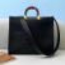 Borsa shopper media Fendi Sunshine Nera