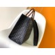Replica Borsa shopper Fendi Sunshine piccola/media con motivo FF in rilievo 3D-Texture Nera Replica Borsa shopper Fendi Sunshine piccola/media con motivo FF in rilievo 3D-Texture Nera