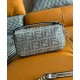 Replica Fendi Baguette Mini Bag Borchie Sfaccettate motivo FF 8BS017 Argento Replica Fendi Baguette Mini Bag Borchie Sfaccettate motivo FF 8BS017 Argento