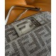 Replica Fendi Baguette Mini Bag Borchie Sfaccettate motivo FF 8BS017 Argento Replica Fendi Baguette Mini Bag Borchie Sfaccettate motivo FF 8BS017 Argento