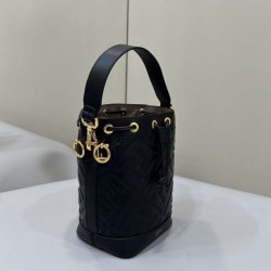 Fendi Mon Tresor secchiello Mini Borsa Fendi Con motivo FF Nera