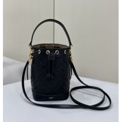 Fendi Mon Tresor secchiello Mini Borsa Fendi Con motivo FF Nera