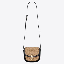 Borsa piccola YSL Saint Laurent Kaia in rafia