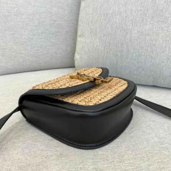 Replica Borsa piccola YSL Saint Laurent Kaia in rafia Replica Borsa piccola YSL Saint Laurent Kaia in rafia