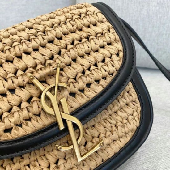 Replica Borsa piccola YSL Saint Laurent Kaia in rafia Replica Borsa piccola YSL Saint Laurent Kaia in rafia