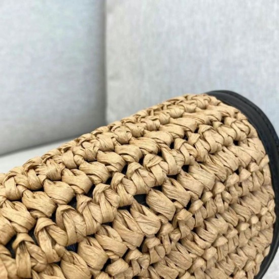 Replica Borsa piccola YSL Saint Laurent Kaia in rafia Replica Borsa piccola YSL Saint Laurent Kaia in rafia