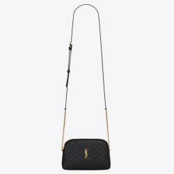 Pouch YSL Saint Laurent Gaby con cerniera trapuntato nero