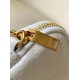 Replica Pouch YSL Saint Laurent Gaby con cerniera bianco trapuntato Replica Pouch YSL Saint Laurent Gaby con cerniera bianco trapuntato