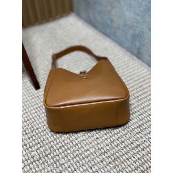 Replica Borse YSL Saint Laurent Le 5 A 7 Supple Small Hobo Marrone