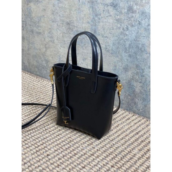 Replica Borsa tote YSL Saint Laurent mini Toy Shopping Nera