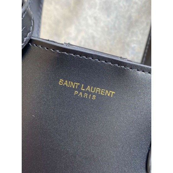 Replica Borsa tote YSL Saint Laurent mini Toy Shopping Nera