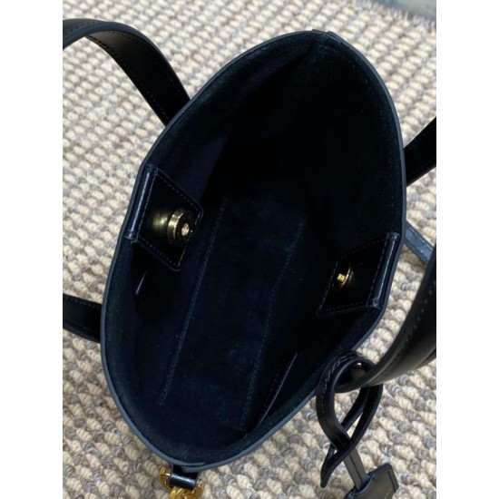 Replica Borsa tote YSL Saint Laurent mini Toy Shopping Nera