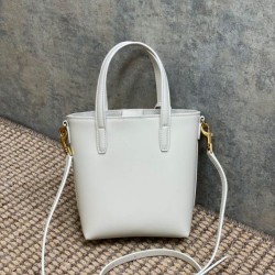 Borsa tote YSL Saint Laurent mini Toy Shopping Bianca