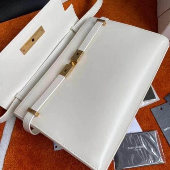 Replica Borsa YSL Saint Laurent Manhattan Baguette Bianca Replica Borsa YSL Saint Laurent Manhattan Baguette Bianca