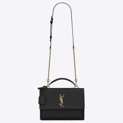Borsa YSL Saint Laurent nuova media Sunset Nero