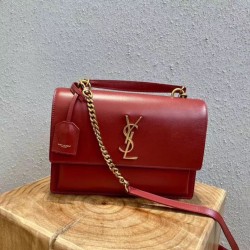 Borsa YSL Saint Laurent nuova media Sunset nera