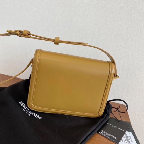 Replica Borsa piccola YSL Saint Laurent Solferino Pelle di vitello marrone Replica Borsa piccola YSL Saint Laurent Solferino Pelle di vitello marrone