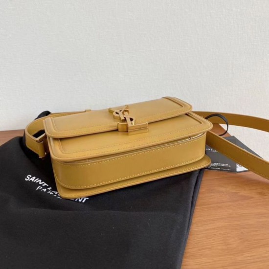 Replica Borsa piccola YSL Saint Laurent Solferino Pelle di vitello marrone Replica Borsa piccola YSL Saint Laurent Solferino Pelle di vitello marrone