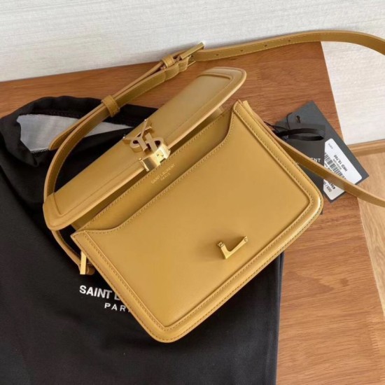 Replica Borsa piccola YSL Saint Laurent Solferino Pelle di vitello marrone Replica Borsa piccola YSL Saint Laurent Solferino Pelle di vitello marrone