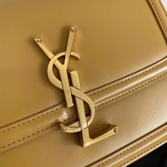 Replica Borsa piccola YSL Saint Laurent Solferino Pelle di vitello marrone Replica Borsa piccola YSL Saint Laurent Solferino Pelle di vitello marrone