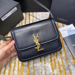 Borsa piccola YSL Saint Laurent Solferino Pelle di vitello nera