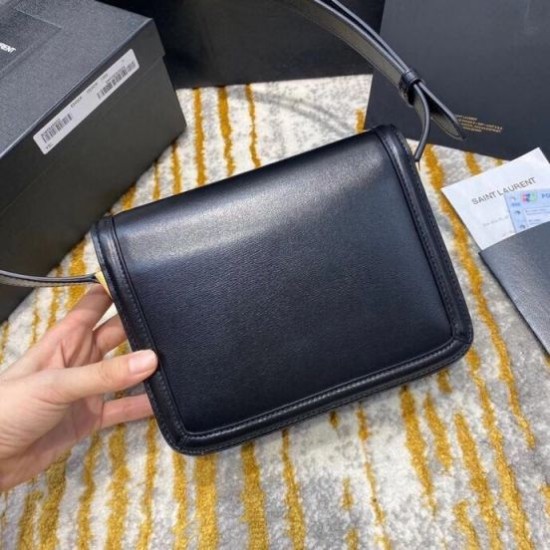 Replica Borsa piccola YSL Saint Laurent Solferino Pelle di vitello nera Replica Borsa piccola YSL Saint Laurent Solferino Pelle di vitello nera