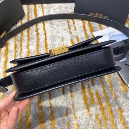 Replica Borsa piccola YSL Saint Laurent Solferino Pelle di vitello nera Replica Borsa piccola YSL Saint Laurent Solferino Pelle di vitello nera