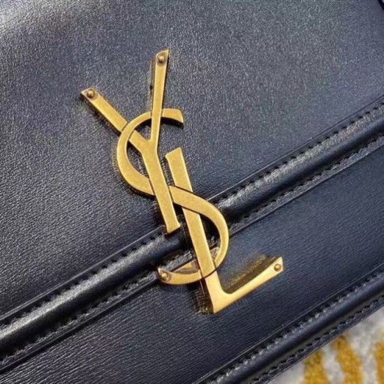 Replica Borsa piccola YSL Saint Laurent Solferino Pelle di vitello nera Replica Borsa piccola YSL Saint Laurent Solferino Pelle di vitello nera