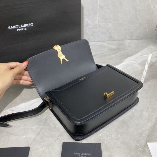 Replica Borsa media YSL Saint Laurent Solferino Pelle di vitello nera Replica Borsa media YSL Saint Laurent Solferino Pelle di vitello nera
