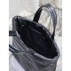 Replica Borsa tote imbottita larga YSL Saint Laurent in nappa nera Replica Borsa tote imbottita larga YSL Saint Laurent in nappa nera