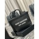 Replica Borsa tote YSL Saint Laurent Rive Gauche all'uncinetto in rafia nera Replica Borsa tote YSL Saint Laurent Rive Gauche all'uncinetto in rafia nera