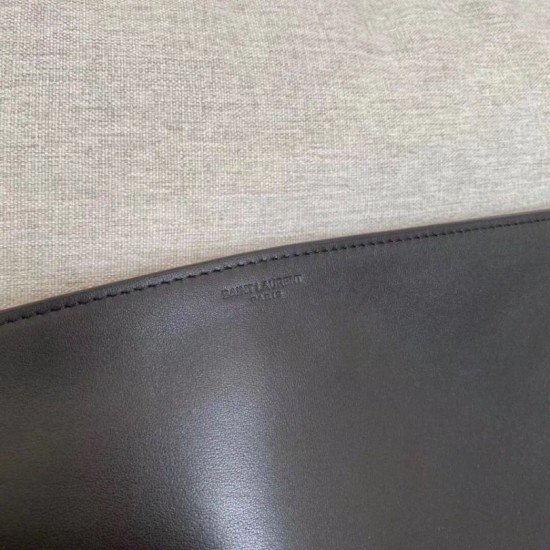 Replica Borsa YSL Saint Laurent Tag Hobo Pelle di vitello nera Replica Borsa YSL Saint Laurent Tag Hobo Pelle di vitello nera