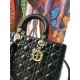 Replica Borsa tote grande Christian Dior Supple Lady Dior M0584 oro nero