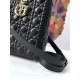 Replica Borsa tote grande Christian Dior Supple Lady Dior M0584 oro nero