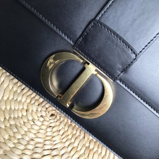 Replica Christian Dior 30 Montaigne Flap Borsa Nero Replica Christian Dior 30 Montaigne Flap Borsa Nero