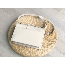 Christian Dior 30 Montaigne Flap Borsa Bianco