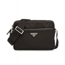 Borsa a tracolla Prada in nylon 2VH048 nera